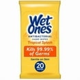 thumbnail image 1 of Wet Ones Antibacterial Hand Wipes Travel Pack, Tropical Splash Citrus Scent, 20 Count, 1 of 9