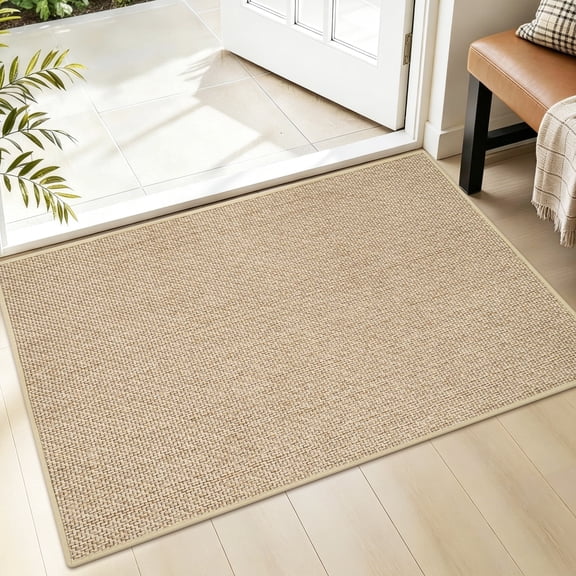 WETRBWEH Doormat 17"x30", Non Slip Entry Mat for Entryway, Dirt Trapper Washable Absorbent