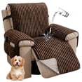 thumbnail image 1 of WETRBWEH Recliner Chair Cover with Pockets, Waterproof Non-Slip Washable Recliner Cover Furniture Protector for Home, Brown 23", 1 of 9