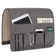 WETRBWEH Sofa Armrest Organizer,Non-Slip Arm Chair Hanging Couch Caddy Remote Holder Organizer with 5 Pockets for Cell Phone TV Remote Control