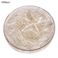 thumbnail image 1 of WETS 1000Pcs Transparent Hollow Gelatin Empty Separated Medical Powder Capsule Shells, 1 of 7