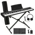 thumbnail image 1 of WETS 88 Key Electronic Piano Keyboard with Full Size Semi Weighted Keys, Headphones, X-Stand, Carrying Bag, 1 of 8