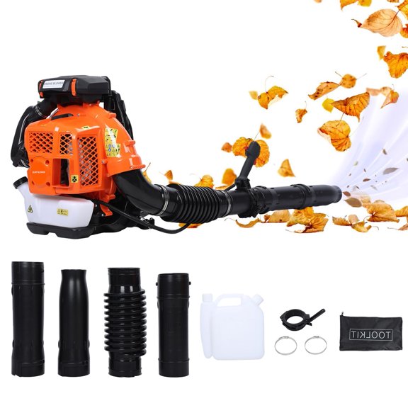 WETS Backpack Gas Powered Leaf Blower, 80CC 900CFM 2-Stroke Gas Leaf Blower, 6800RPM Backpack Leaf Blowers for Lawn/Garden Care Snow/Grass Blowing from US