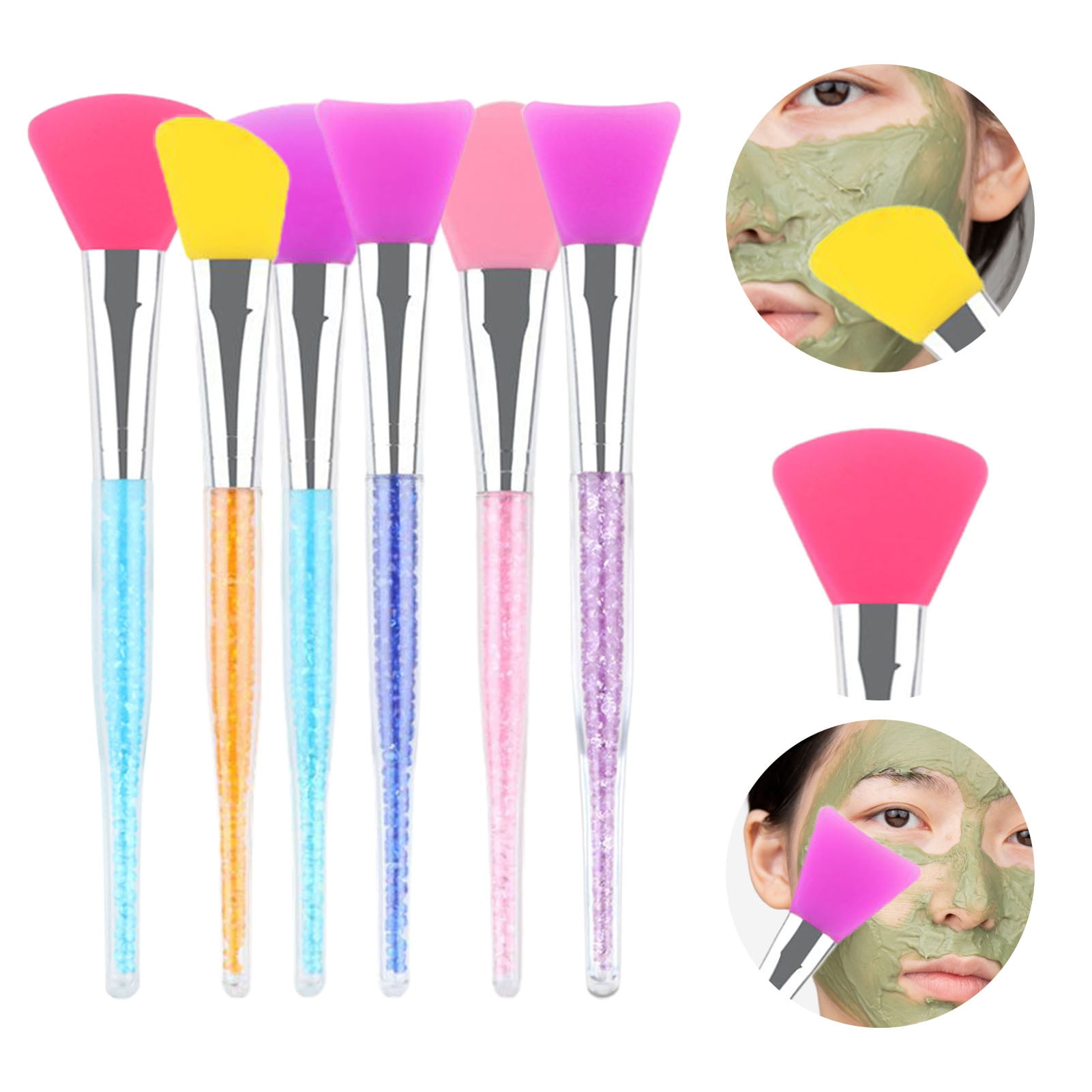WETS Face Masque Brush Super Soft Reusable Ergonomic Handle Non ...