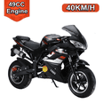 thumbnail image 1 of WETS Mini Gas Motorbike,4-Stroke 49cc High Brightness Dual Headlights Rubber Handlebar 1.8L Gas Tank Mini Motorcycle Strong Power 330 LBS Pocket Bike Motorcycle, 1 of 8