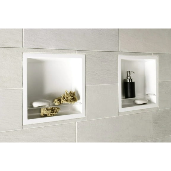 WETSTYLE SHAMPOO HOLDER 14X14 WHT TRUE HIGH GLOSS