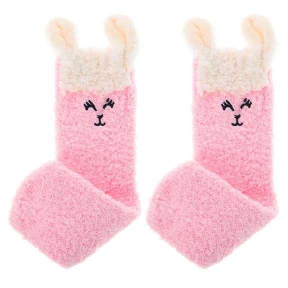 WEUVEB 1 Pair Women's Cozy Fuzzy Socks Soft Warm Cute Home and Lounge Wear