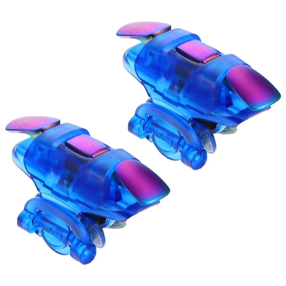 WEUVEB 1Pair Blue Metal Mobile Game Controller Trigger for Phone Durable Easy Install