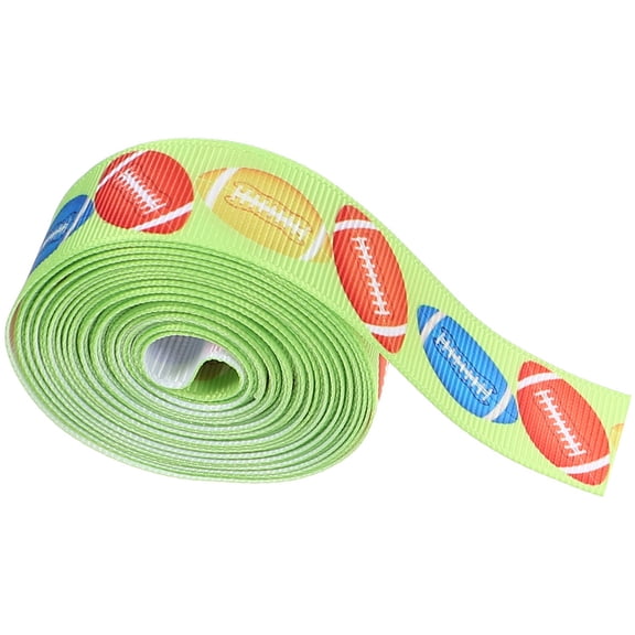 WEUVEB 1 Roll of Softball Design Ribbon Multi Fabric Ribbon for Home Decor Projects
