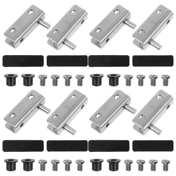 WEUVEB Metal Shower Door Hinge 1 Set Glass Clamp for Bathroom Glass Doors Easy Installation