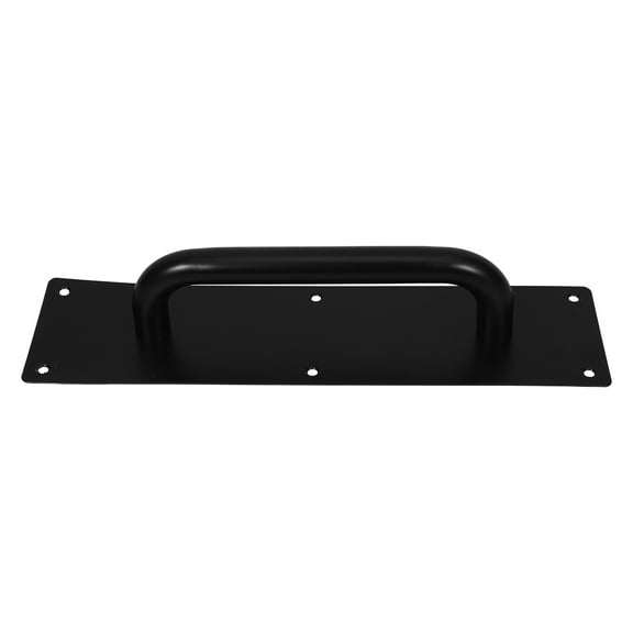 WEUVEB Black Stainless Steel Door Pull Handle for Smooth , Grip, Fits Various Doors, 1 Set