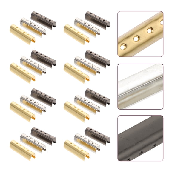 WEUVEB Shoe Lace Tie Locks with Metal Tips, 150pcs Accessories to Prevent Fraying and Extend Life