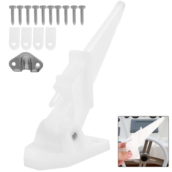WEUVEB Nylon Boat Speedometer Kit White Durable Flow Rate Measurement