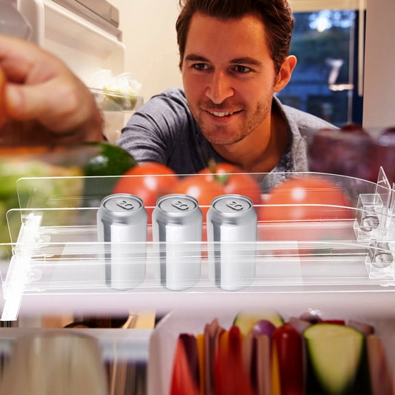 WEUVEB 1 Set of Commercial Shelf Organizer Snack Shelf Pusher Transparent PS for Supermarket Shelves