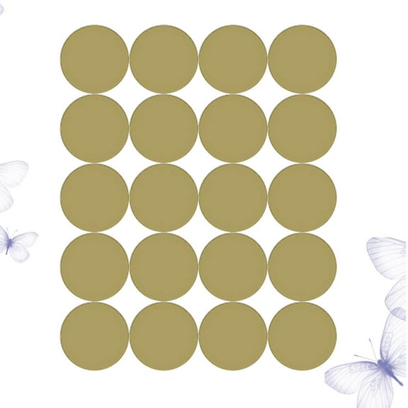 WEUVEB Dot Wall Stickers in Golden Removable for Wall Glass Ceramic Tile Decoration