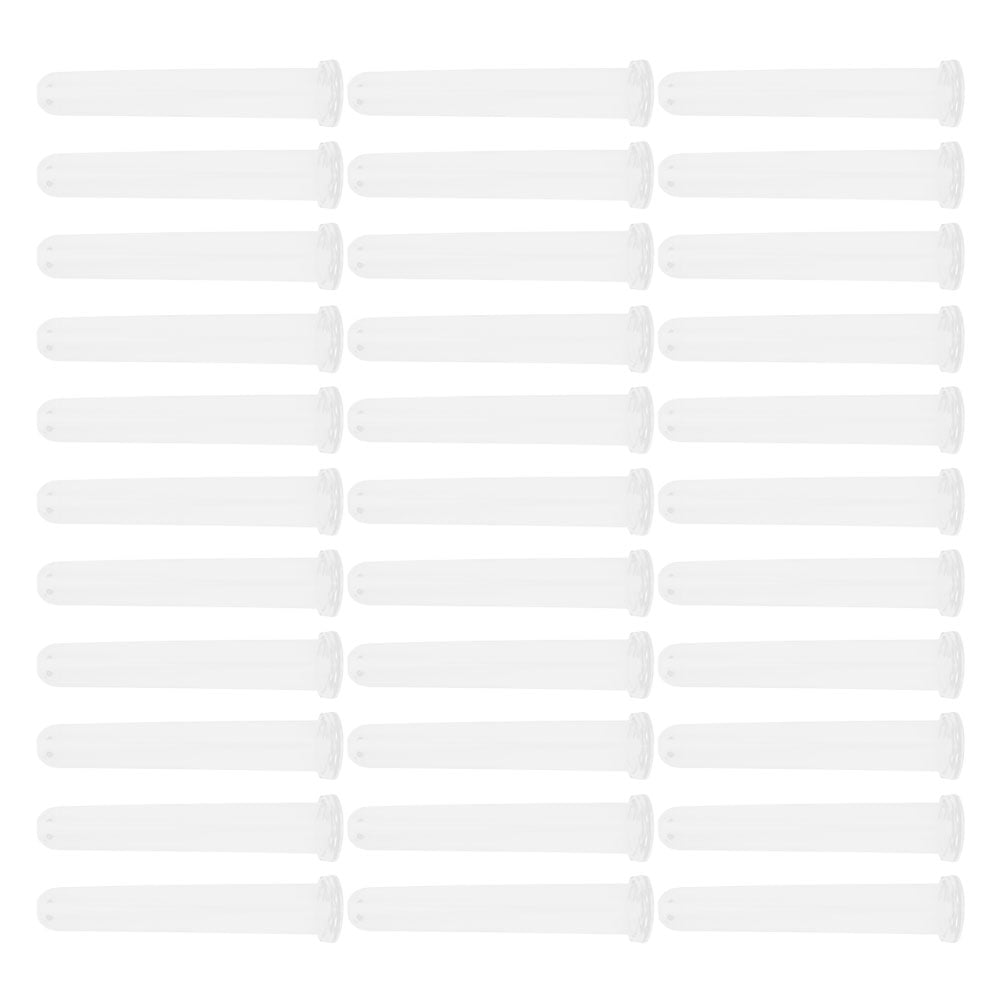 WEUVEB Clear Plastic Flower Water Tubes Caps for Floral Arrangements and Home Decor, 100 Pieces