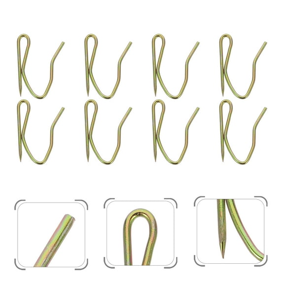 WEUVEB 100Pcs Hooks for Pleated Drapes Traditional Style Home Use Accessories
