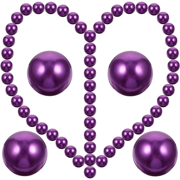 WEUVEB 100Pcs Purple Floating Beads Vase Filler for Decorative Vase Display