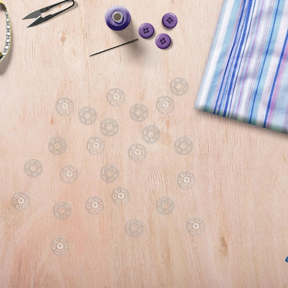 WEUVEB 100Pcs Clear Shirt Buttons for Coat Sewing and Handmade Craft Projects