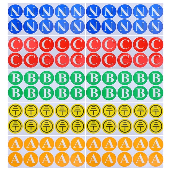 WEUVEB Electrical Grounding Label Stickers Safety Warning 100pcs Pvc
