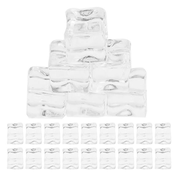 WEUVEB Nonmelting Ice Cube Plastic 100Pcs 0.7x0.7x0.7in