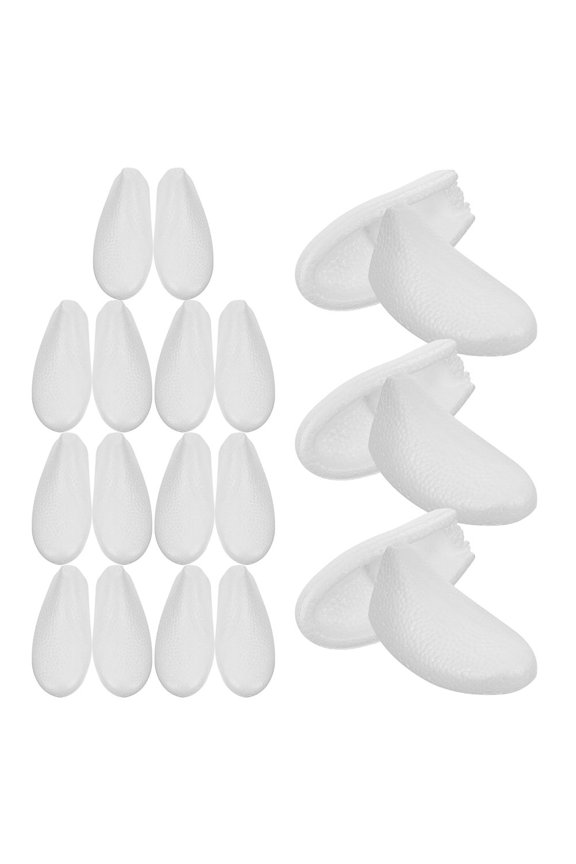 10Pairs White Foam Shoe Tree Inserts for Shoes and Boots Light Weight Shoe Shape Supports