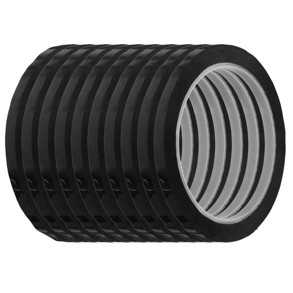 WEUVEB 10Pcs Black Automotive Pinstripe Tape Easy Application Whiteboard Dry Erase Striping Tape