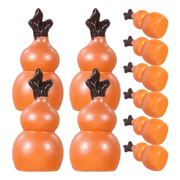 WEUVEB 10Pcs Handmade Resin Gourd Statue Retro Chocolate Craft for Home Office Table Decoration