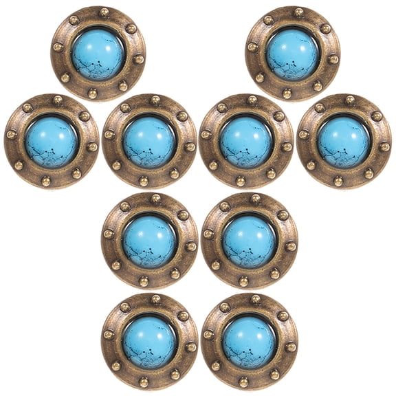 WEUVEB 10Pcs DIY Metal Fasteners Chic Buckle Decor for Suitcase and Bag
