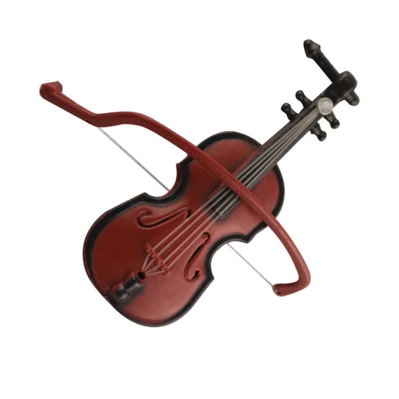 WEUVEB 10Pcs Music Decor Violin Hanging Ornaments Vintage Violin Model DIY Decoration Christmas