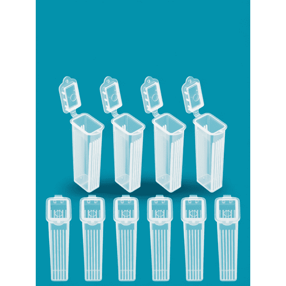 WEUVEB 10Pcs Plastic Coplin Jar for Laboratory Use and Protecting Pathology Slides