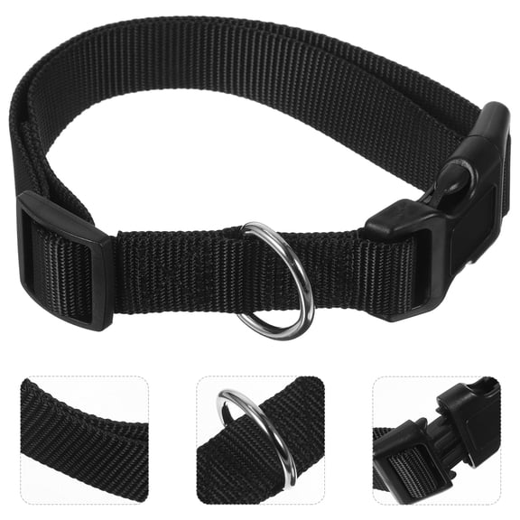 WEUVEB 10Pcs Safety Goat Collar Adjustable Black for Livestock