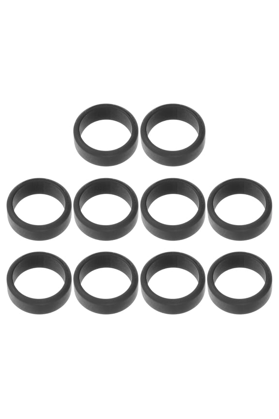 10Pcs Soft Silicone Rings with Ergonomic Design for Men Outdoor Exercising and Gym Use