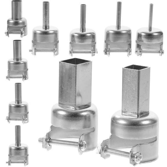 WEUVEB 10Pcs Soldering Station Nozzle Kit Round Head for Hot Air Blowing Tasks