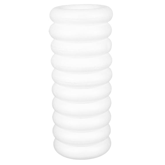 WEUVEB 10Pcs White Foam Circle DIY Supplies for Painting Gluing and Art Decoration