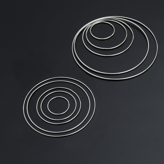 WEUVEB 10Pcs Metal Dreamcatcher Accessories for Craft Projects and Home Decor