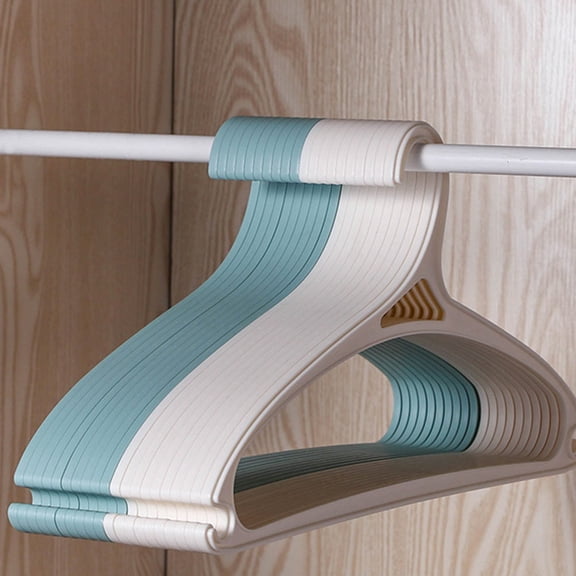 WEUVEB 10pcs Clothes Holding Rack Plastic Non-skid for Storage in Wardrobe