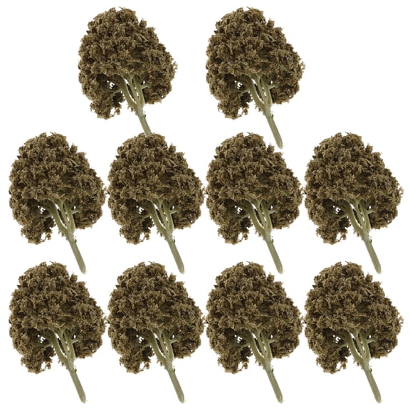 WEUVEB 10pcs Landscape Trees for Model Scenery Multi Plastic Realistic Texture Easy Installation