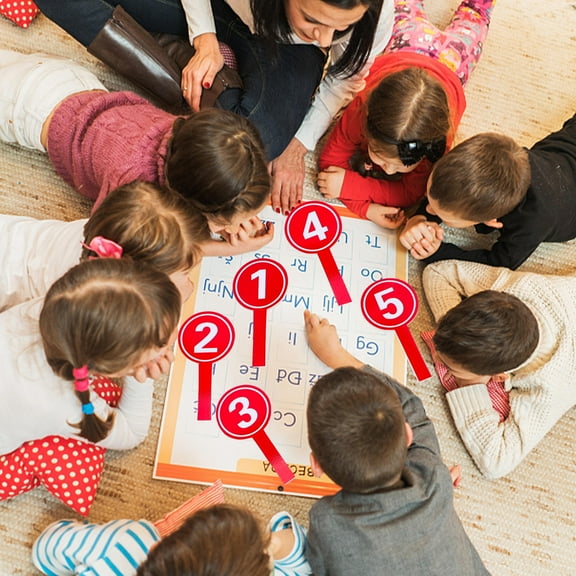 WEUVEB 10pcs Product Party Score Paddles Flip Score Paddle For Paddle Numbers Judges Score Paddles