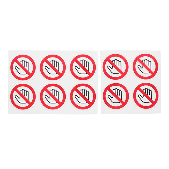 WEUVEB 10pcs Safety Warning Signs and Labels for Laboratories, Industrial Use, Hazard Alerts, and Clear