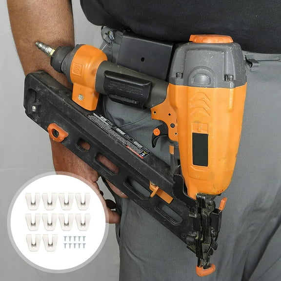 WEUVEB 10Pcs Silver Belt Clip Spring Buckle for Drill Driver and Power Tool Holder