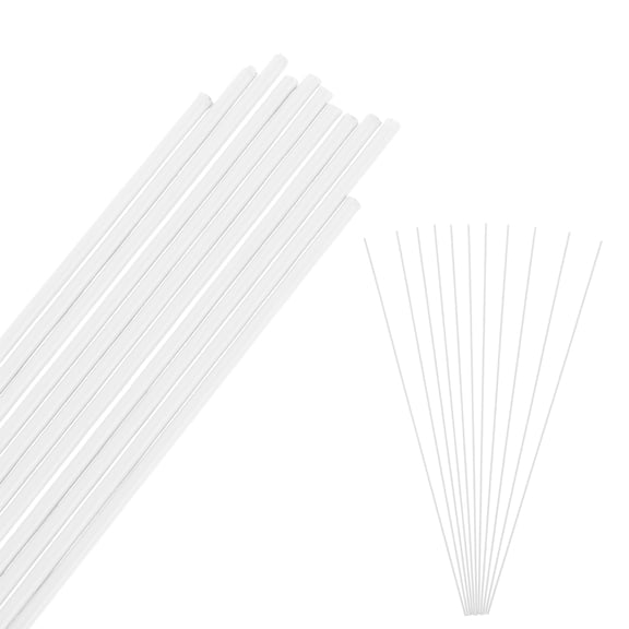 WEUVEB 11Pc Decorative White Floral Picks with Wire for Crafting Wedding and Home Decorations