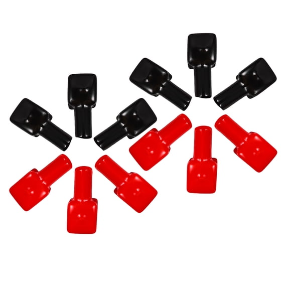 WEUVEB 12Pcs Car Battery Terminal Protector Caps PVC Cover for Positive and Negative Poles