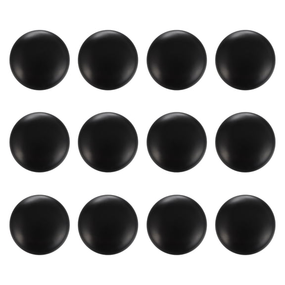 WEUVEB 12Pcs Drawer Pulls Black Round Family Use for DIY Projects