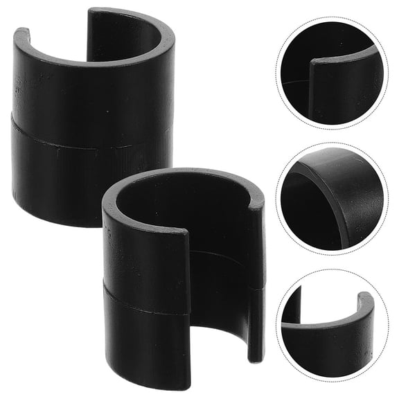 WEUVEB 12Pcs Garden Flag Clips Black Plastic Durable Anti Wind Stoppers for Outdoor Use