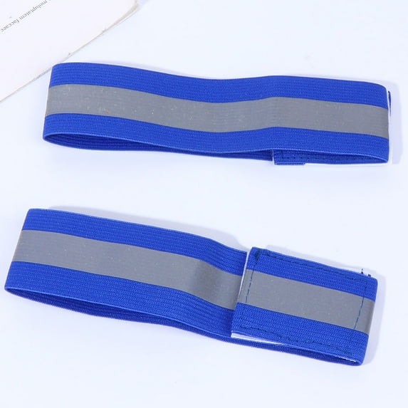 WEUVEB 12Pcs High Visibility Arm Bands Reflective Material for Safety during Night Events