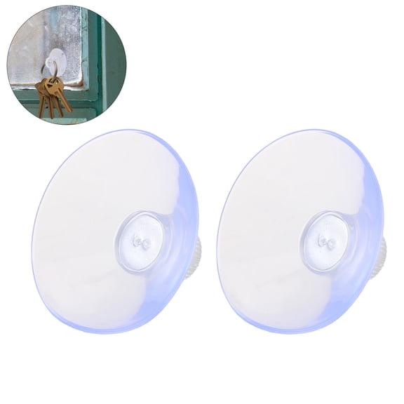 WEUVEB Heavy Duty Suction Hooks Transparent PVC for Home and Car Use 12Pcs