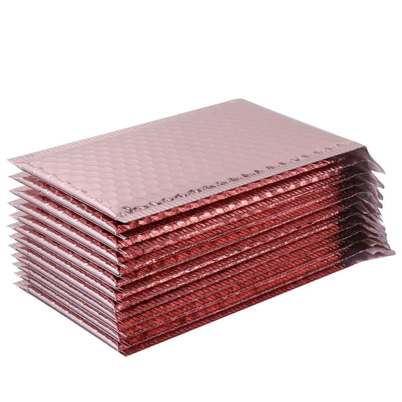 WEUVEB 12Pcs Pink Bubble Envelope Bags Waterproof Eco Friendly for Shipping Electronics