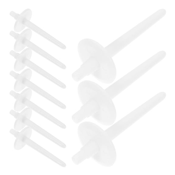 WEUVEB 12Pcs Plastic Spool Pin Adapter White for Sewing Machine Thread Holder Accessories