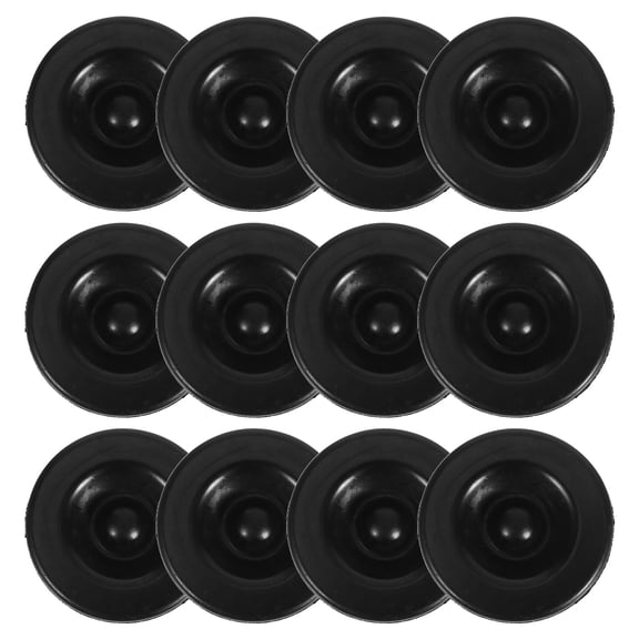 WEUVEB Dust Cap Rubber For Trailer Axle Protection Black 12pcs